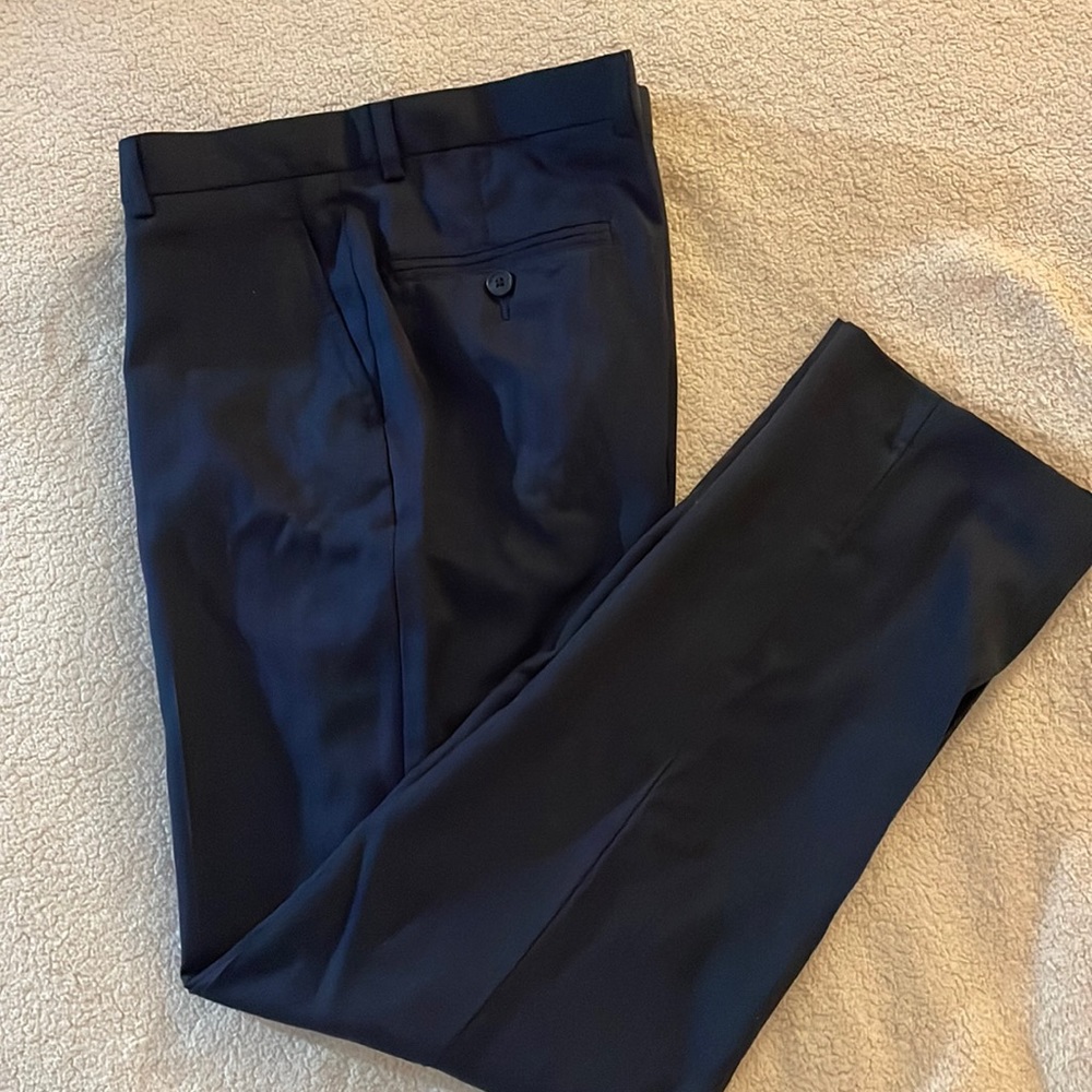 Jos A Bank Traveler Navy Mens Dress Pants 33x30